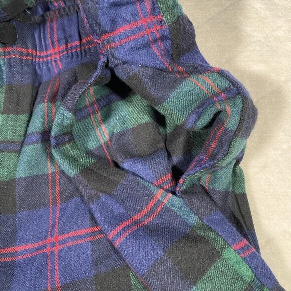 Old Navy 2 Piece Flannel Plaid Pajama Set Green Red Blue Pockets Men's Sz XL - Picture 6 of 11